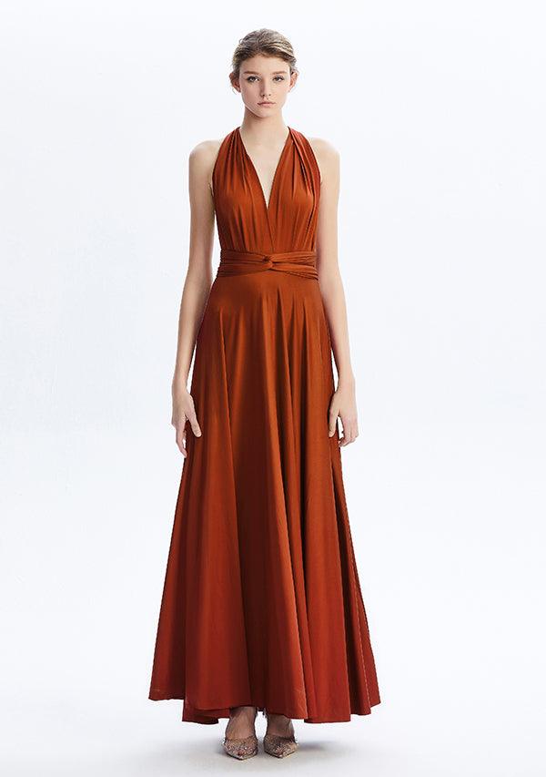 orange convertible dress Azazie Sonata