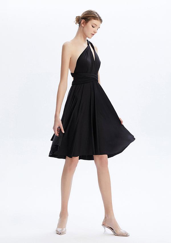 Buy Black Midi Convertible Infinity Dress