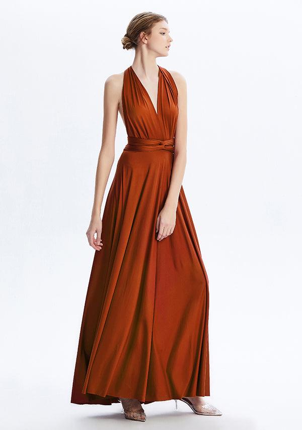 orange infinity dress Terracotta Burnt Orange Infinity Dress Multiway Bridesmaid Dress