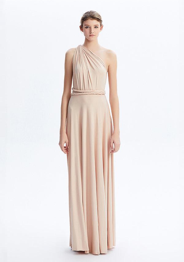 convertible dress champagne Stylish Convertible Bridesmaid Dresses