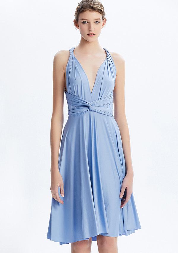 Buy Dusty Blue Midi Convertible Infinity Dress -InfiwingDress.com – InfinityDress.it-INFIWING