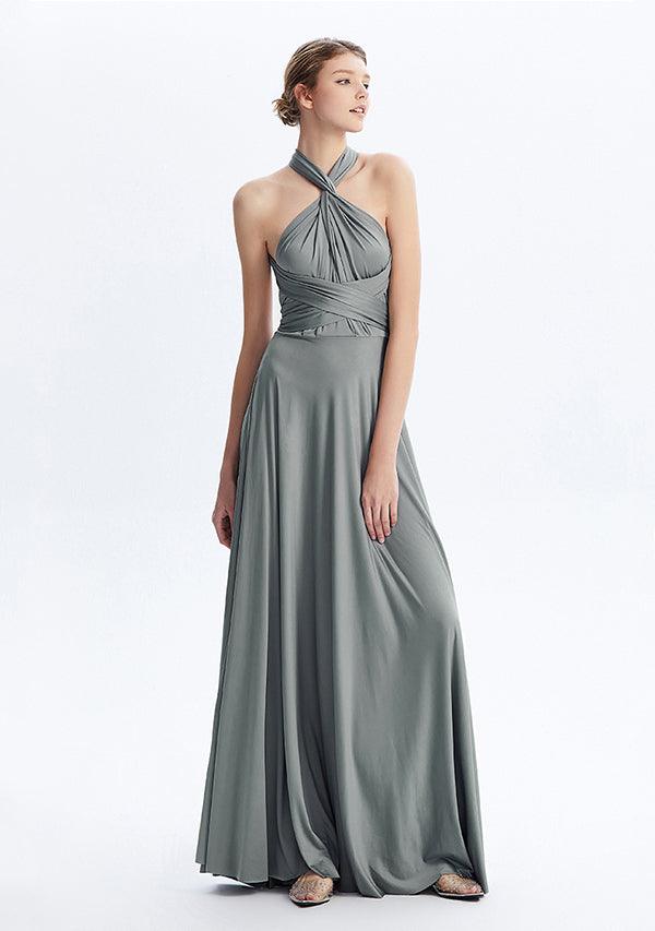 Buy Grey Maxi Convertible Infinity Dress -InfiwingDress.com – InfinityDress .it-INFIWING