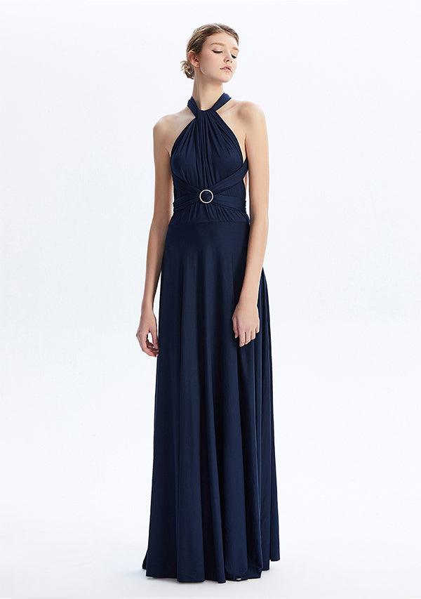 Buy Navy Blue Maxi Convertible Infinity Dress -InfiwingDress.com – InfinityDress.it-INFIWING
