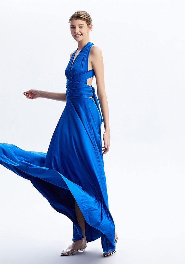infinity dress royal blue Buy Maxi Convertible Silver Shoes Black Dress Christopher Esber Designed to flatter every Color:Candy