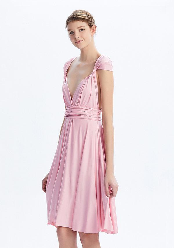 infinity dress above the knee length Buy Blush Pink Midi Convertible Photo Shoot